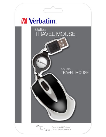 RATON OPTICO GO MINI TRAVEL NEGRO