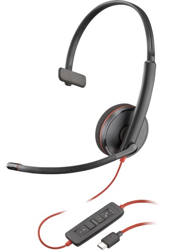 BLACKWIRE 3210 MONO USB-C A BLACK