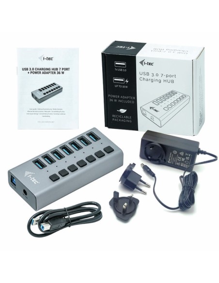 USB 3.0 HUB DE CARGA CON 7 PUERTOS