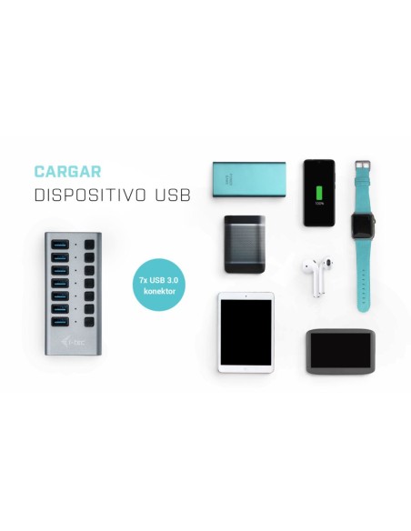 USB 3.0 HUB DE CARGA CON 7 PUERTOS
