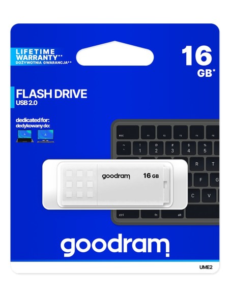 GOODRAM 16GB UME2 WHITE USB 2.0