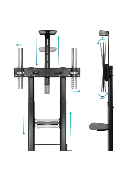 Tooq FS20400HM-B Soporte suelo 60"-100" regulable