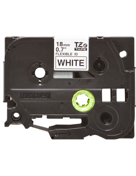 Brother Cinta TzeFX241 Texto Negro Blanco 18mm