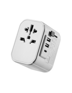Ewent EW1475 adaptador de enchufe eléctrico Universal Blanco