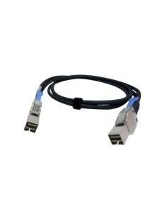 QNAP CAB-PCIE10M-8644-4X cable Serial Attached SCSI (SAS) 1 m Negro