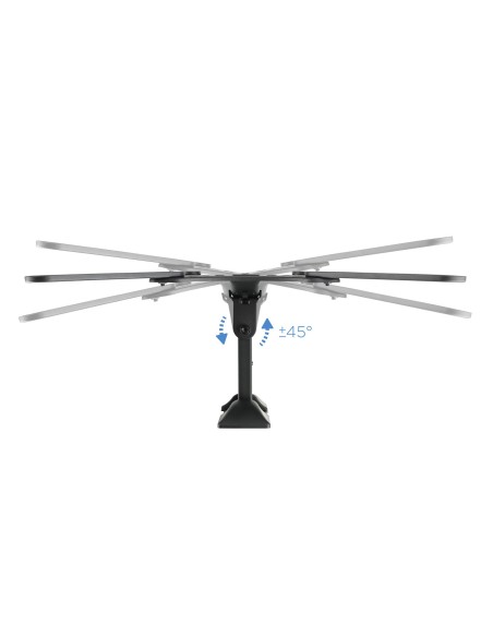 TooQ Soporte Giratorio e Inclinable para Monitor   TV LCD, Plasma de 23”- 55”, con Dos Pivotes, Negro