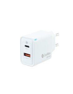CARGADOR USB COOLBOX PARED USB-C USB-A 30W COO-CUP-30CA