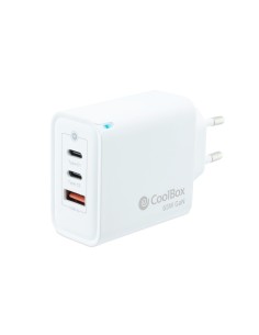 CARGADOR USB COOLBOX PARED  2USB-C USB-A  65W COO-CUP-65CCA