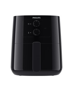 Philips Essential Airfryer negra de 0,8 kg y 4,1 l con tecnología Rapid Air