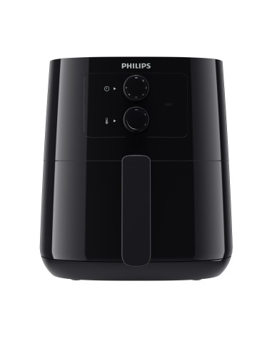 Philips Essential Airfryer negra de 0,8 kg y 4,1 l con tecnología Rapid Air