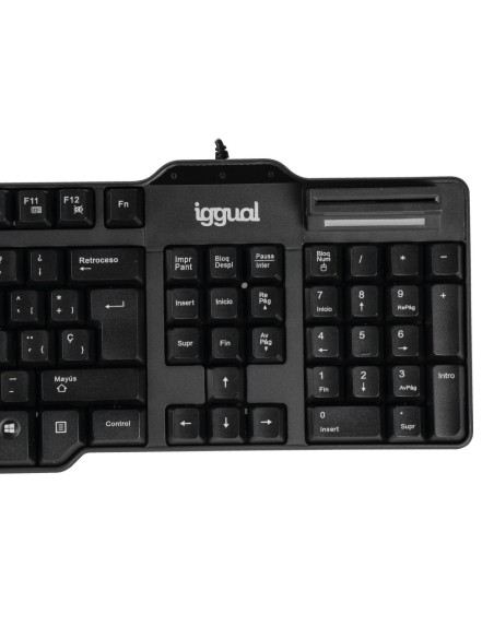 iggual Teclado inteligente CK-ID-DNI SMART negro