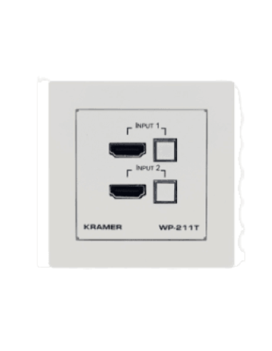 Kramer Electronics KRAMER WP-211T-EU-PANEL-SET-80/86 B EU & UKsize Black Panel Set Blanco