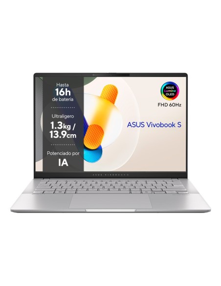 ASUS VivoBook OLED M5406UA-QD053W - Ordenador Portátil 14" WUXGA (AMD Ryzen 7 8845HS, 16GB RAM, 1TB SSD, Radeon 780M, Windows 11