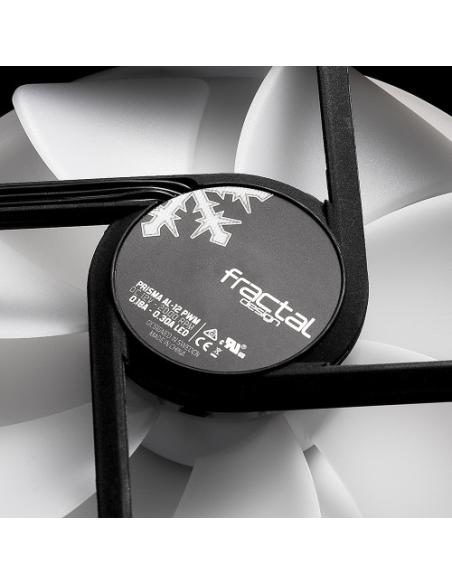 Fractal Design Prisma AL-12 PWM Carcasa del ordenador Ventilador 12 cm Negro, Blanco 1 pieza(s)