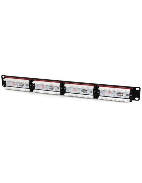 StarTech.com Panel de Parcheo 1U Cat6 110 con 24 Puertos par