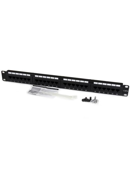 StarTech.com Panel de Parcheo 1U Cat6 110 con 24 Puertos par