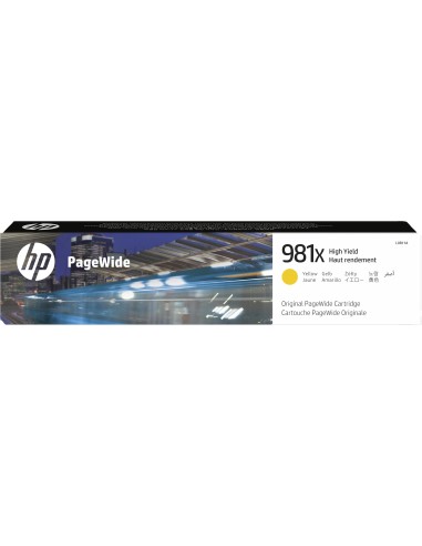 HP Cartucho original PageWide 981X amarillo de alto rendimie