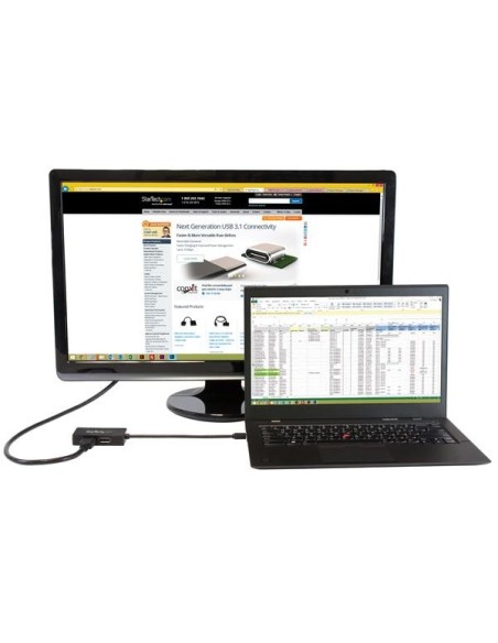 StarTech.com Adaptador de vídeo externo triple head Mini Dis