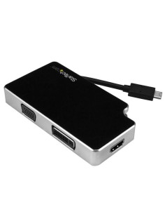 StarTech.com Adaptador de Viajes A V 3-en-1 USB-C a VGA, DVI