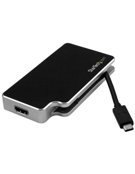 StarTech.com Adaptador de Viajes A V 3-en-1 USB-C a VGA, DVI