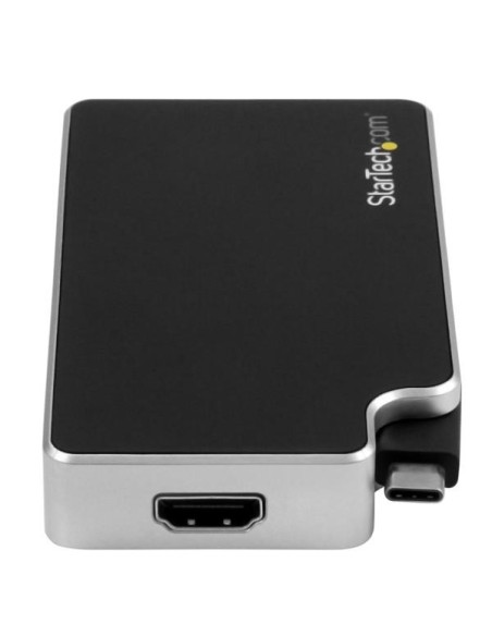 StarTech.com Adaptador de Viajes A V 3-en-1 USB-C a VGA, DVI