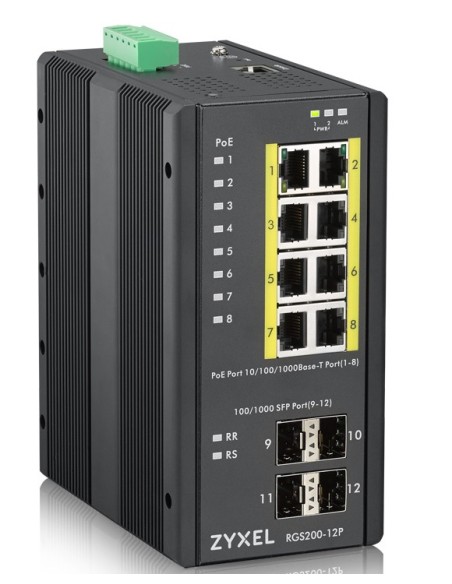 Zyxel RGS200-12P Gestionado L2 Gigabit Ethernet (10 100 1000