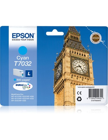 Epson Big Ben Cartucho T70324010 cian L