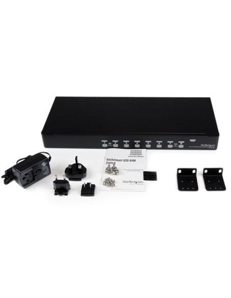 StarTech.com Conmutador Switch KVM 8 Puertos de Vídeo VGA HD