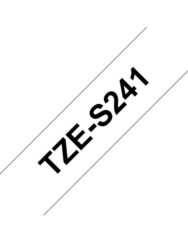 Brother TZeS241 cinta para impresora de etiquetas Negro sobr