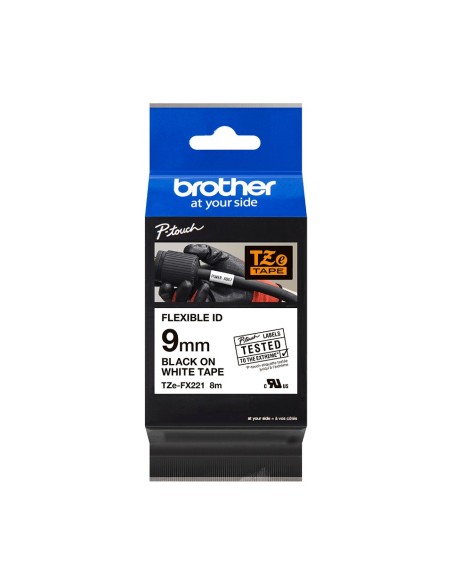 Brother TZe-FX221 cinta para impresora de etiquetas Negro so