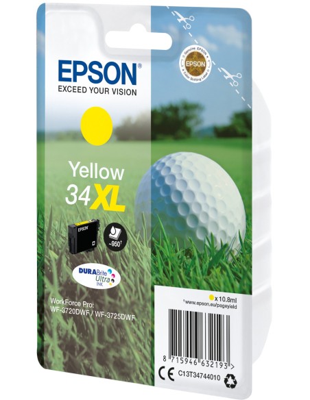 Epson Singlepack Yellow 34XL DURABrite Ultra Ink