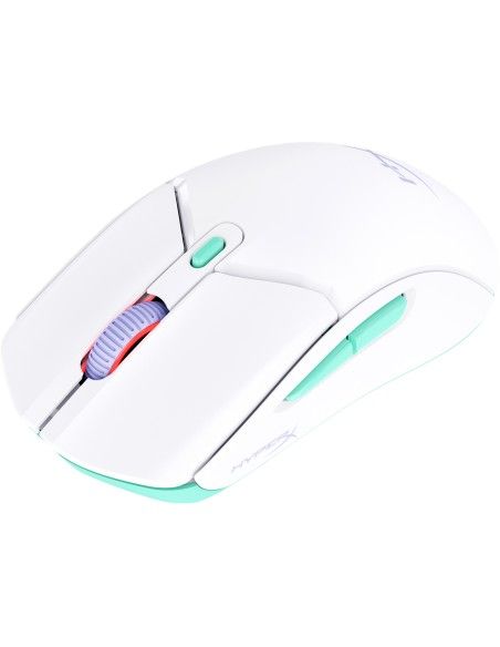 HP HyperX Pulsefire Haste 2 Core inalámbricos  ratón gaming (blanco verde púrpura)