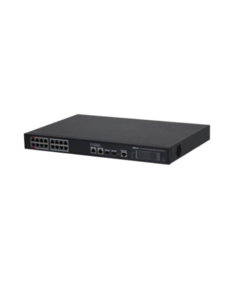 (DH-S4220-16GT-240) DAHUA SWITCH L2 GESTIONABLE POE 2.0 16 PUERTOS POE + 2 RJ45 GIGABIT+ 2 SFP GIGABIT