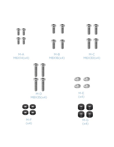 SOPORTE SUELO REGULACION ALTURA MIRAGE 37-70 TOOQ FS2285M-B