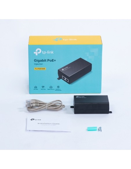 INYECTOR POE TP LINK TL-POE160S GIGA, POE+, AF, AT, 30W
