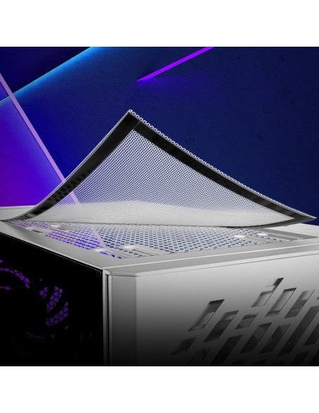 XPG Torre Gaming Valor AIR Cristal templado blanco