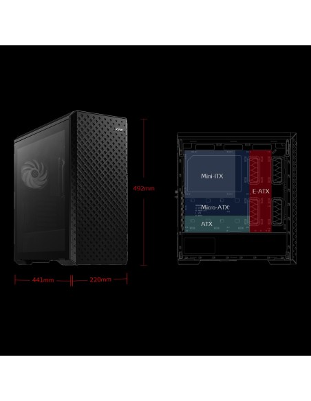 XPG Torre Gaming DEFENDER PRO ARGB Black