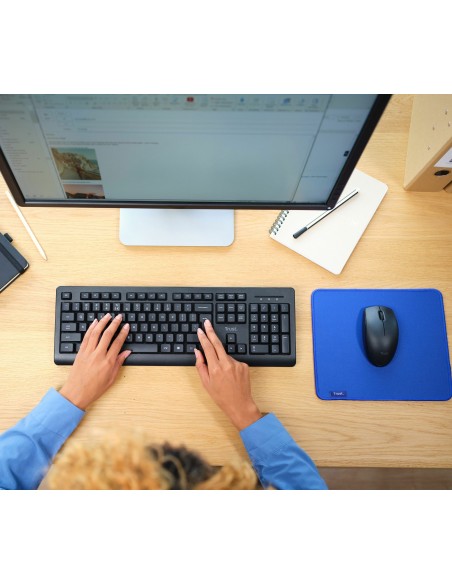 TECLADO TRUST RATON PRIMO INALAMBRICO BLACK 25433