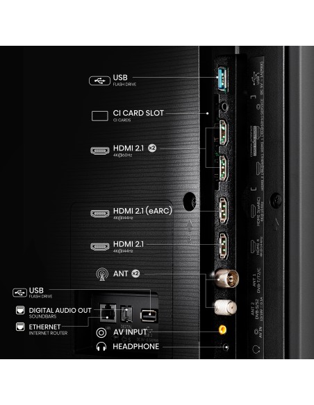 TV 55 QLED HISENSE 55E7NQ PRO GAMING 144HZ SMART TV 4K VIDAA U7.6 BT