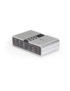 StarTech.com Tarjeta de Sonido 7,1 USB Externa Adaptador Con