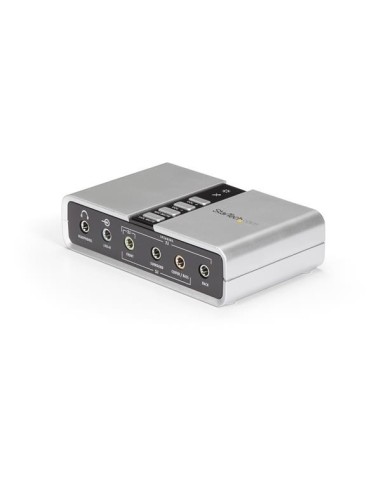 StarTech.com Tarjeta de Sonido 7,1 USB Externa Adaptador Con