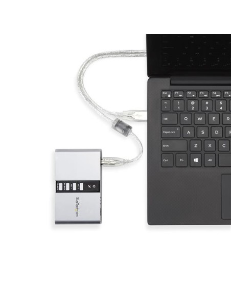 StarTech.com Tarjeta de Sonido 7,1 USB Externa Adaptador Con