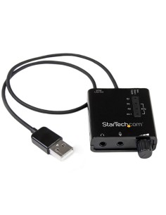 StarTech.com Tarjeta de Sonido Estéreo USB Externa Adaptador