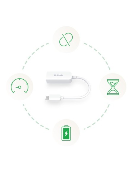 D-Link DUB-E250 adaptador y tarjeta de red Ethernet 2500 Mbi