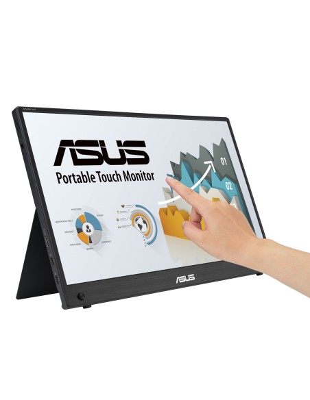 ASUS ZenScreen MB16AHT 39,6 cm (15.6") 1920 x 1080 Pixeles Full HD Pantalla táctil Negro
