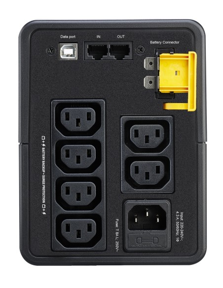 APC BX950MI sistema de alimentación ininterrumpida (UPS) Línea interactiva 0,95 kVA 520 W 6 salidas AC