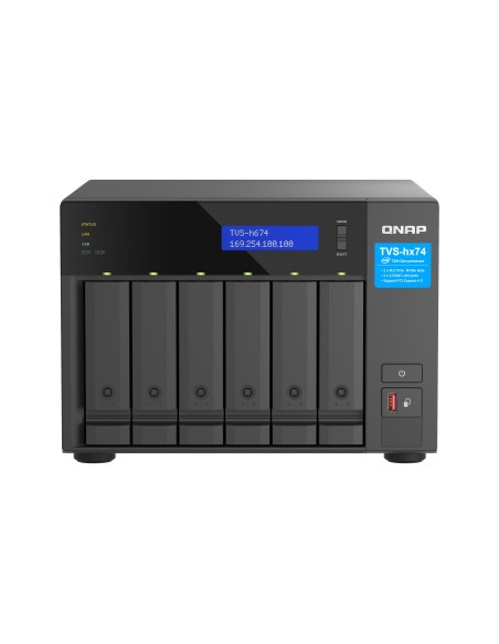 QNAP TVS-H674 NAS Torre Ethernet Negro i5-12400