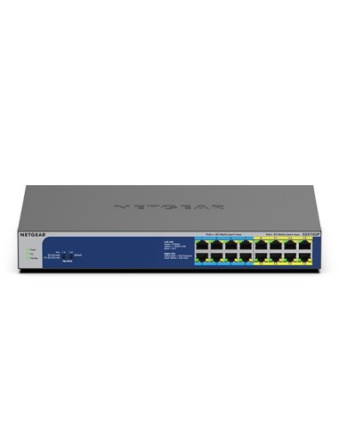 Netgear GS516UP No administrado Gigabit Ethernet (10 100 100