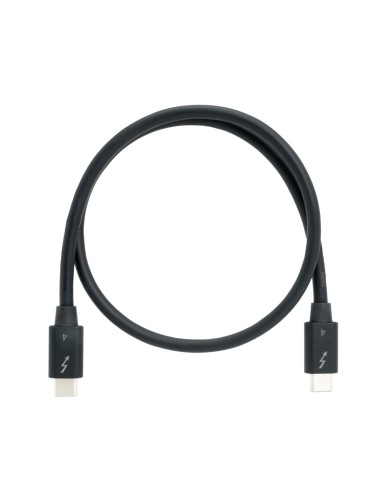 QNAP CAB-TBT4-0M5 cable Thunderbolt 0,5 m 40 Gbit s Negro