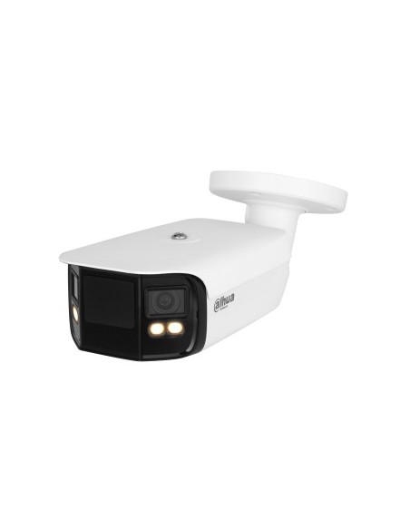 (DH-IPC-PFW5849P-A180-E2-ASTE-0360B) DAHUA CÁMARA IP BULLET PANORÁMICA TIOC DUO WDR WIZSENSE 2X4MP LED IR & LUZ CÁLIDA IP67 ALAR